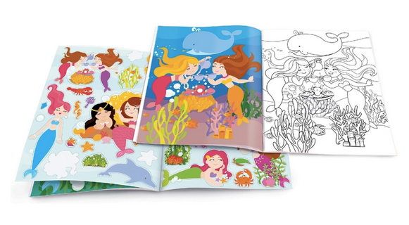 Magical Mermaid Dry Erase Coloring Book
