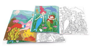 Magical Mermaid Dry Erase Coloring Book